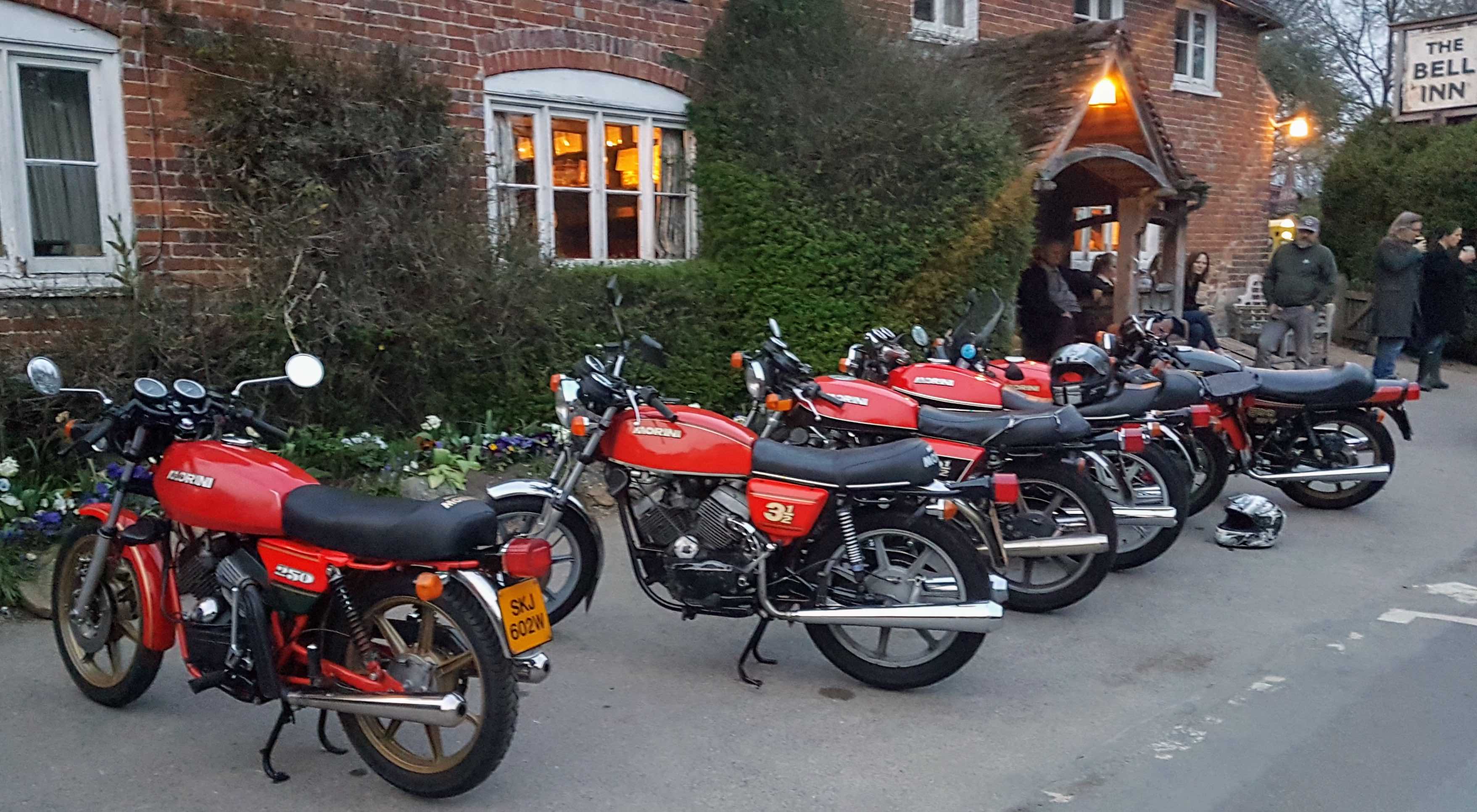 Moto Morinis at the local club regional meetup