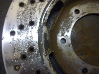rusted Grimeca 260mm disc