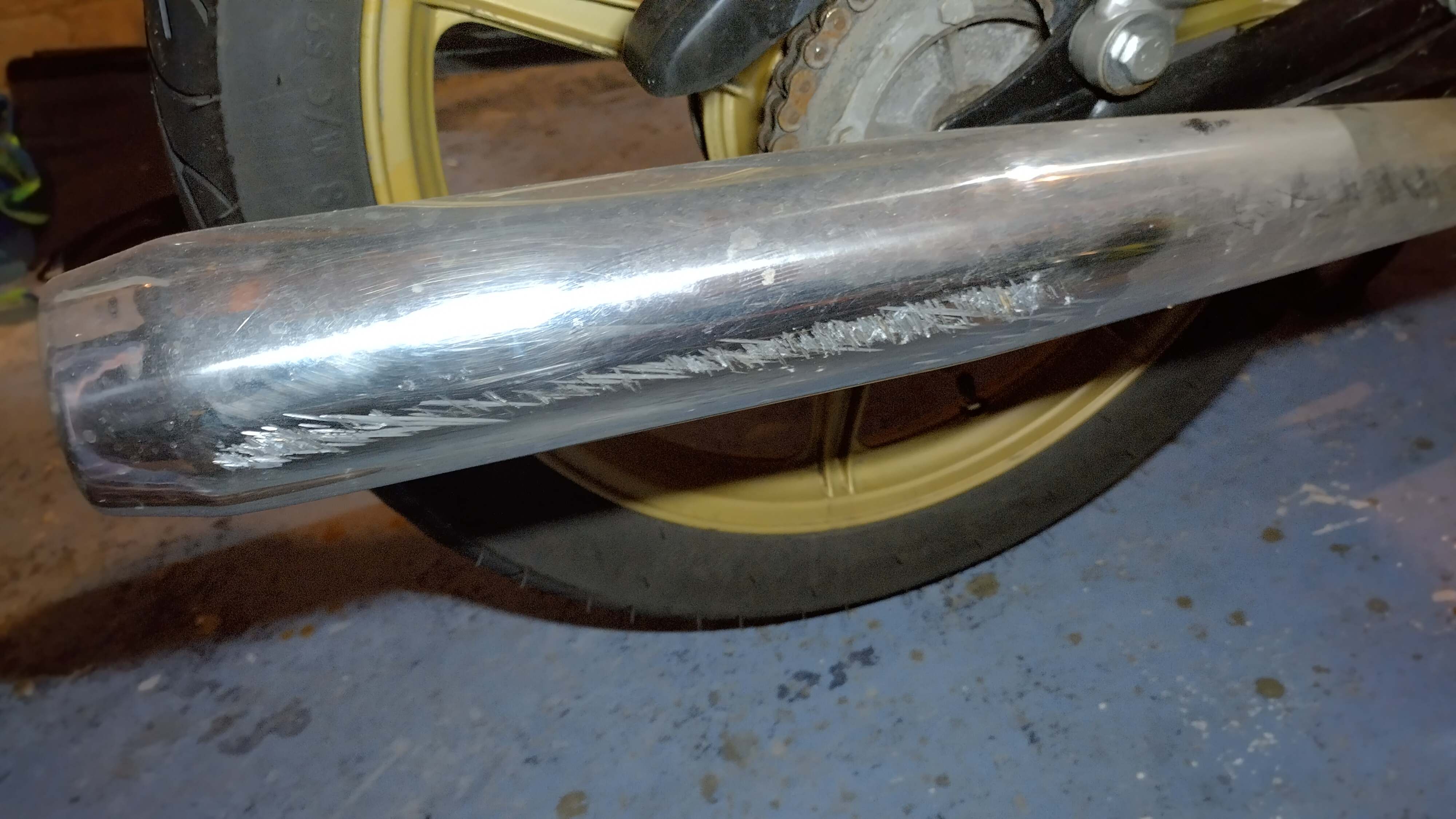 Silencer scratched